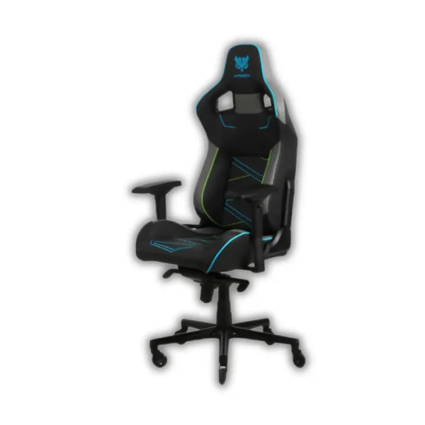 chaise hybrok aurora gaming noir bleu