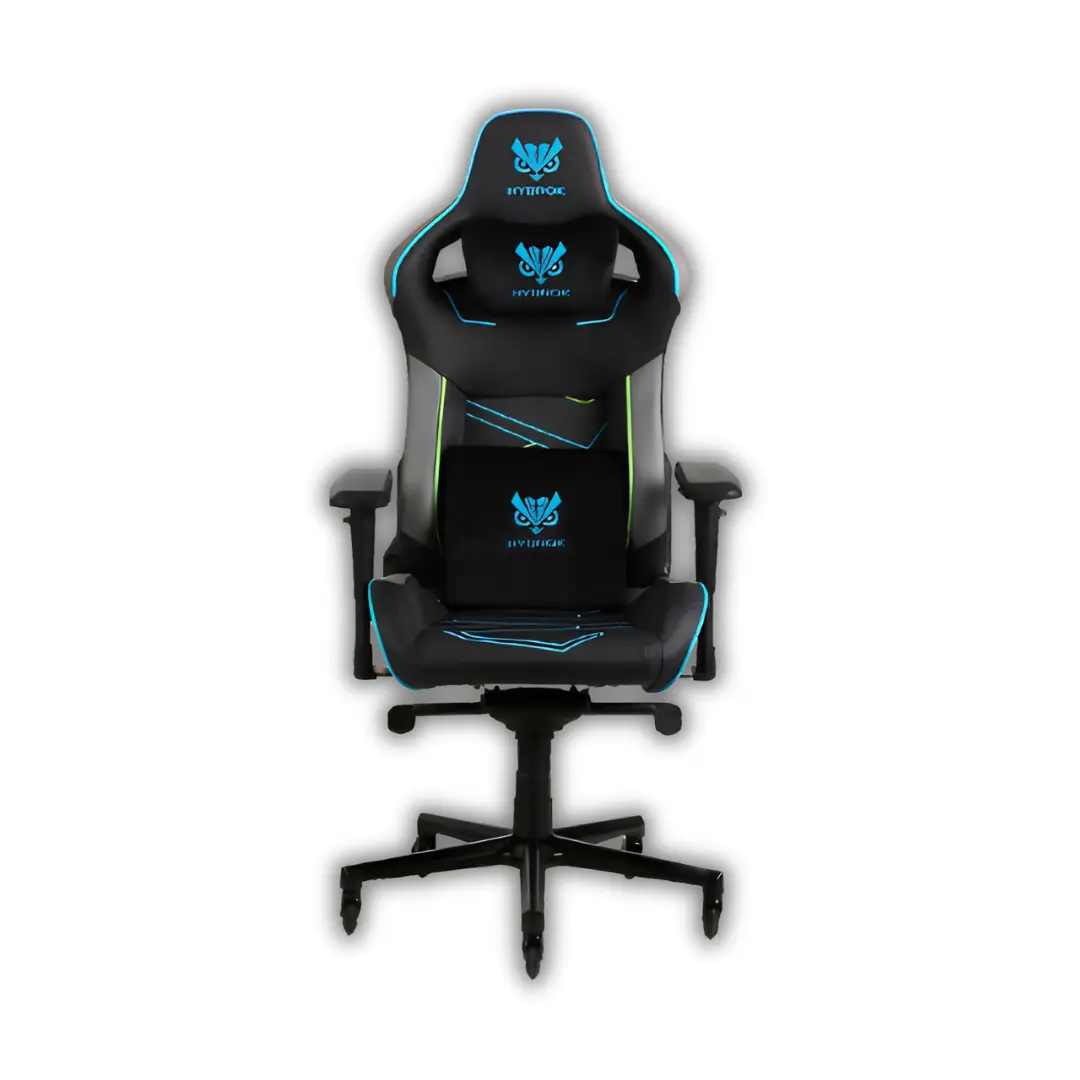 chaise hybrok aurora gaming noir bleu