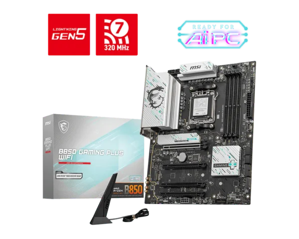 B850 GAMING PLUS WIFI avec Wi-Fi 7 et PCIe 5.0